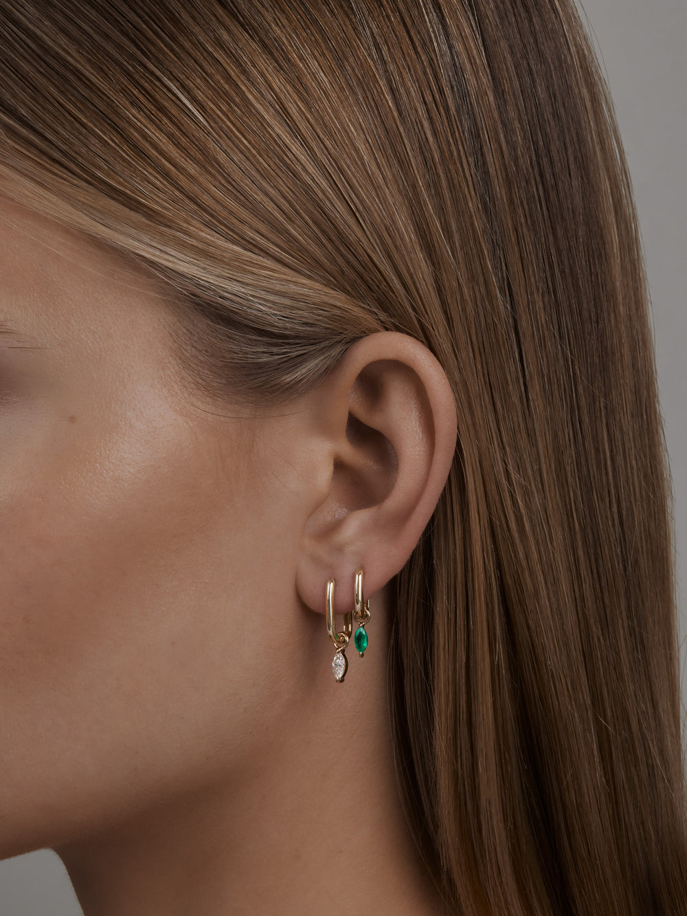 Petite Link Hoops - View 