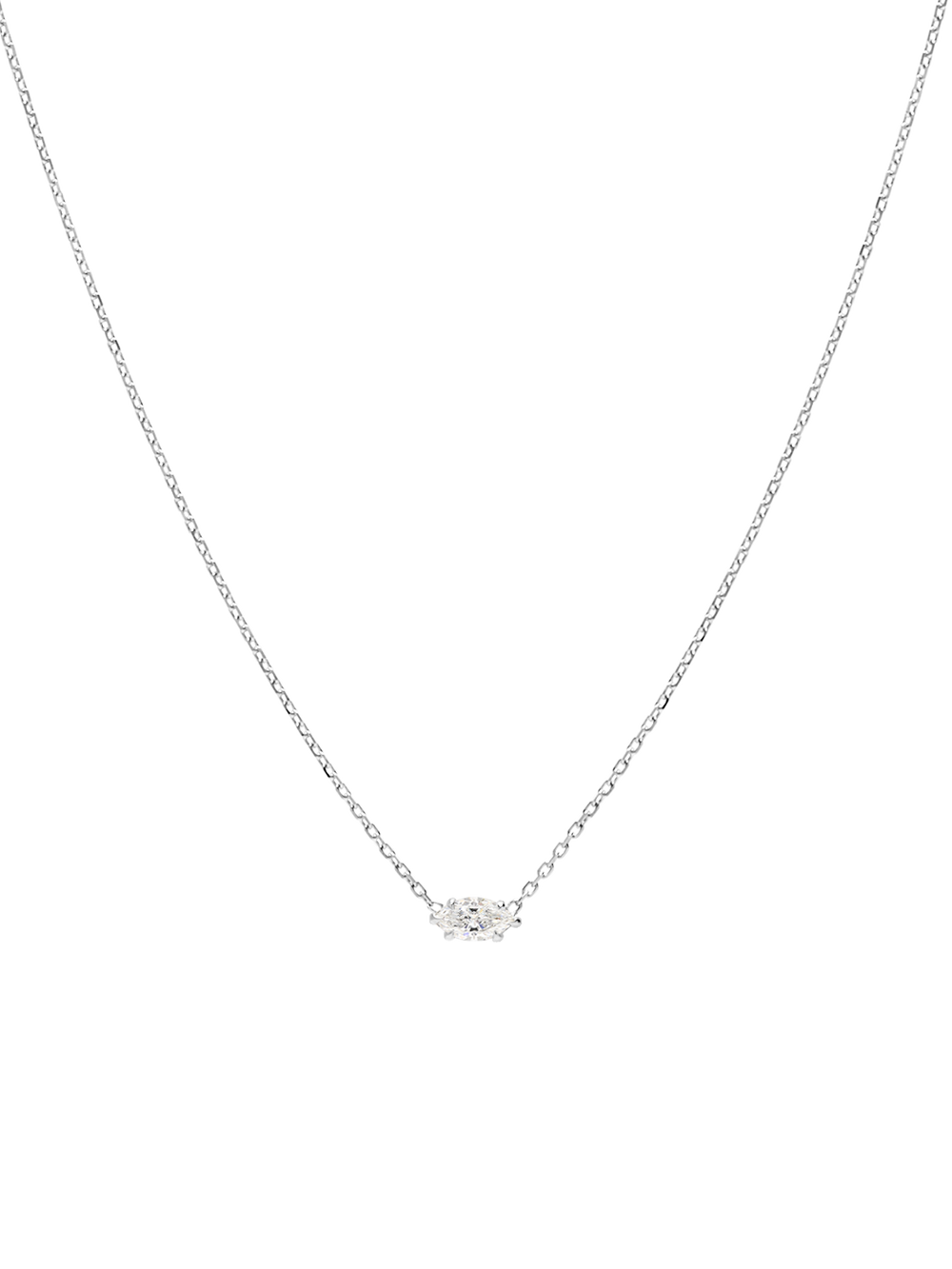 Birthstone Marquise Necklace - View 
