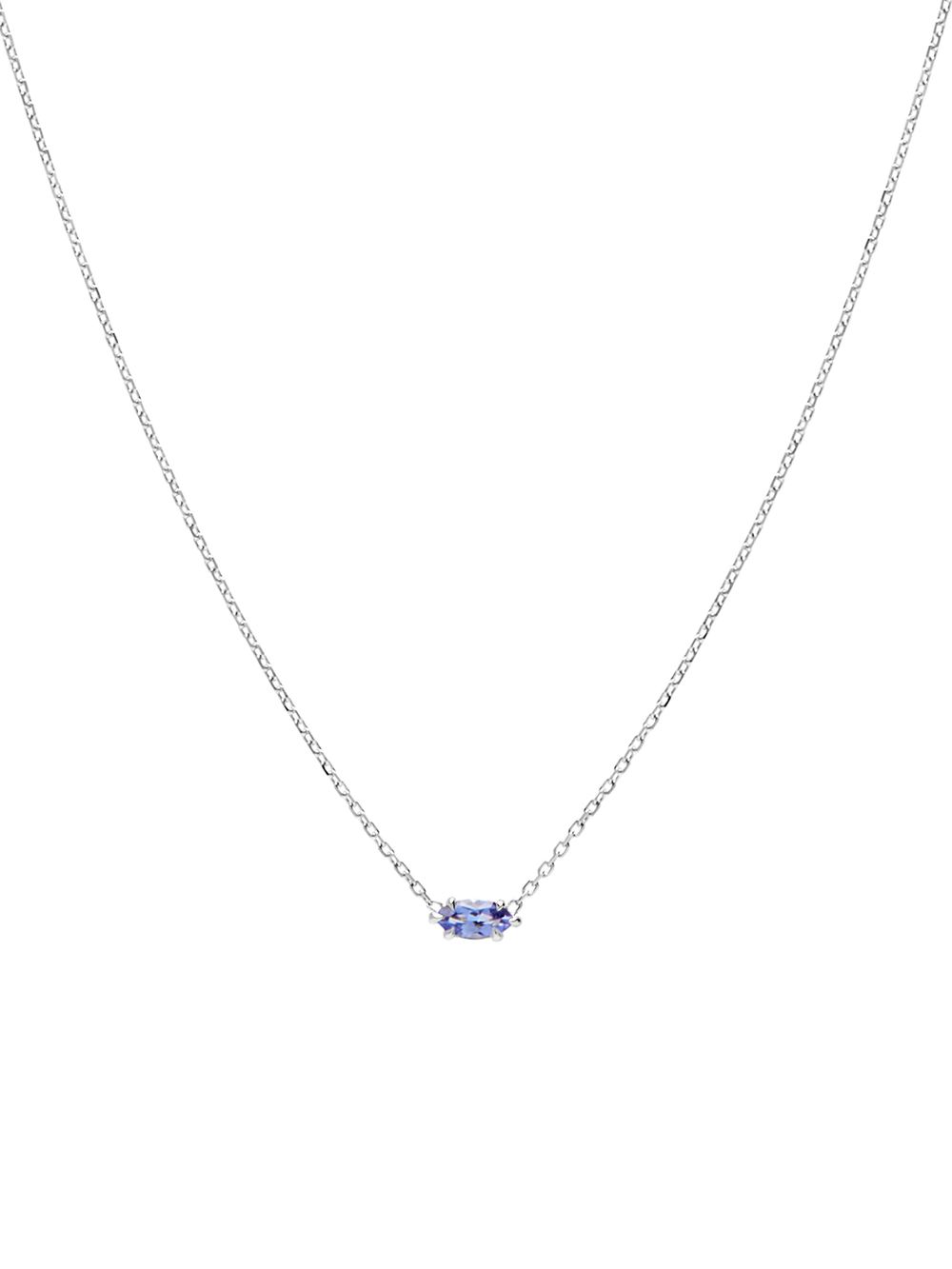 Birthstone Marquise Necklace - View 