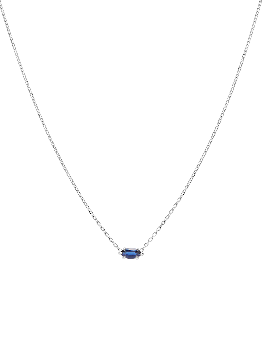 Birthstone Marquise Necklace - View 