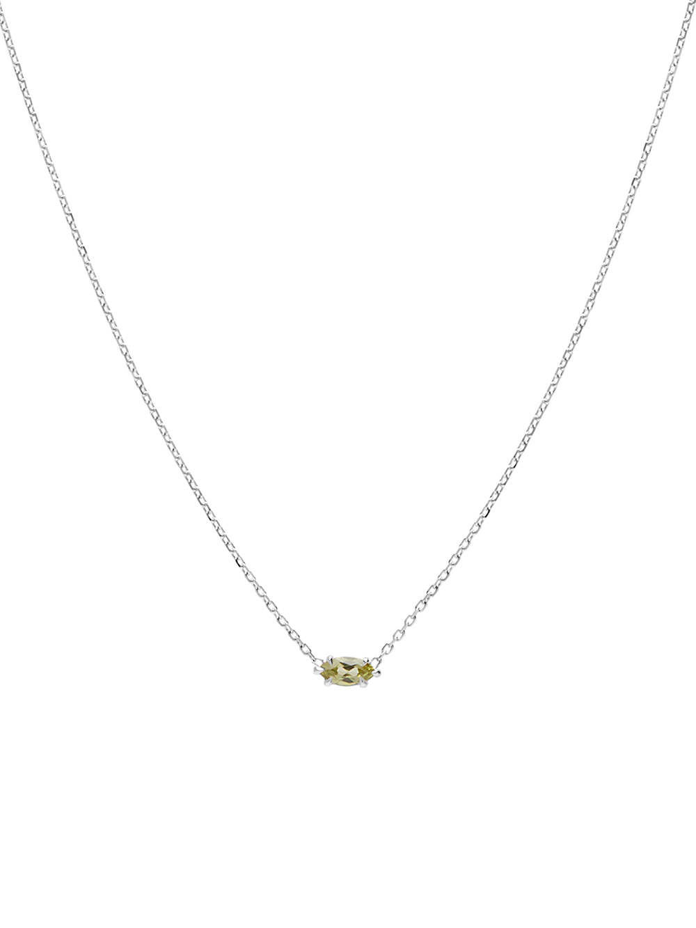 Birthstone Marquise Necklace - View 