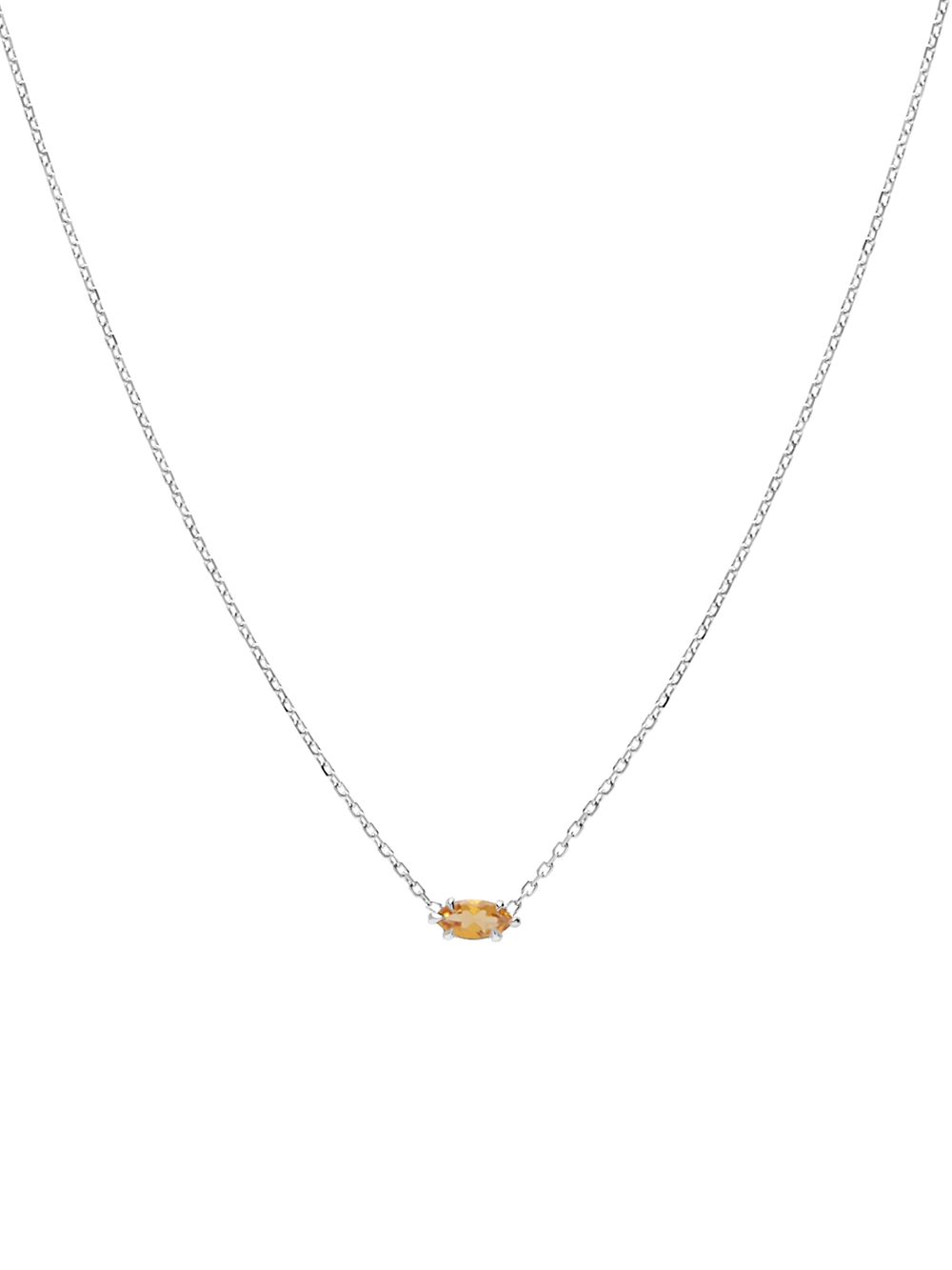 Birthstone Marquise Necklace - View 