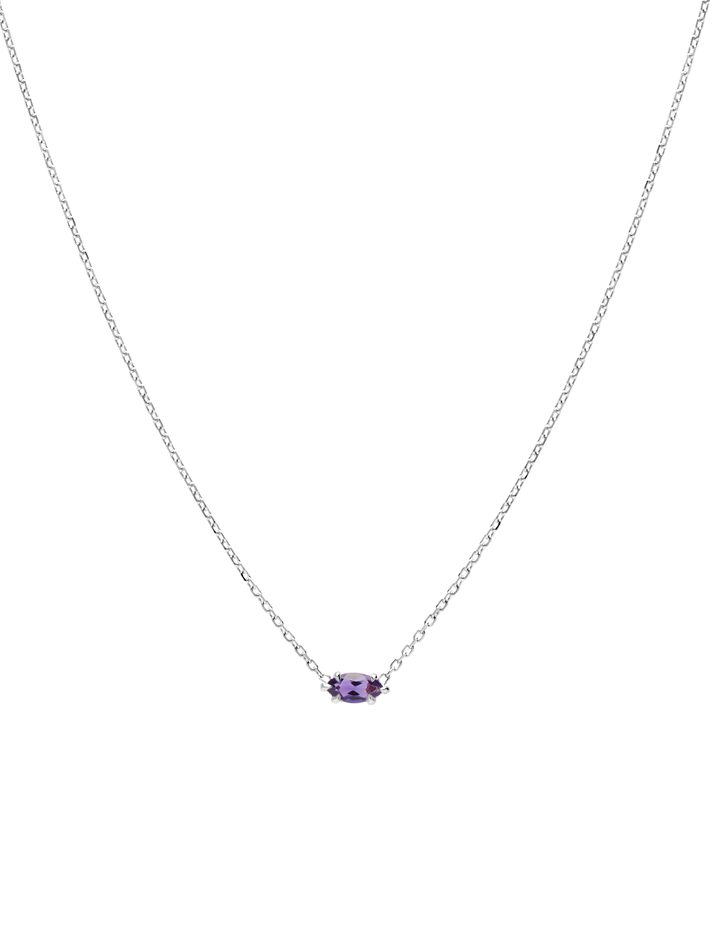 Birthstone Marquise Necklace - View 