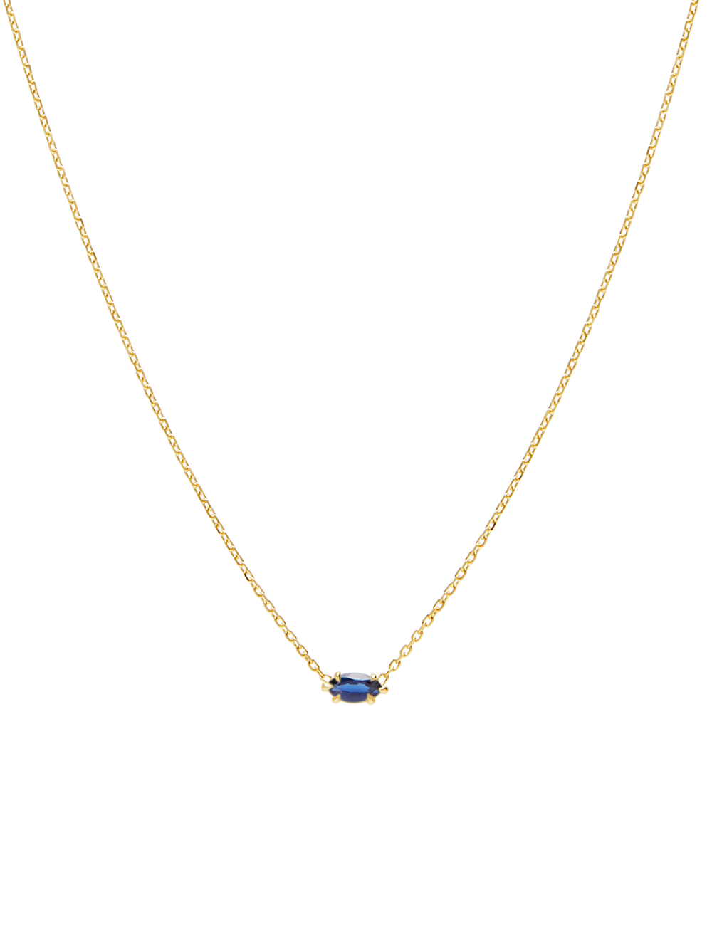 Birthstone Marquise Necklace - View 