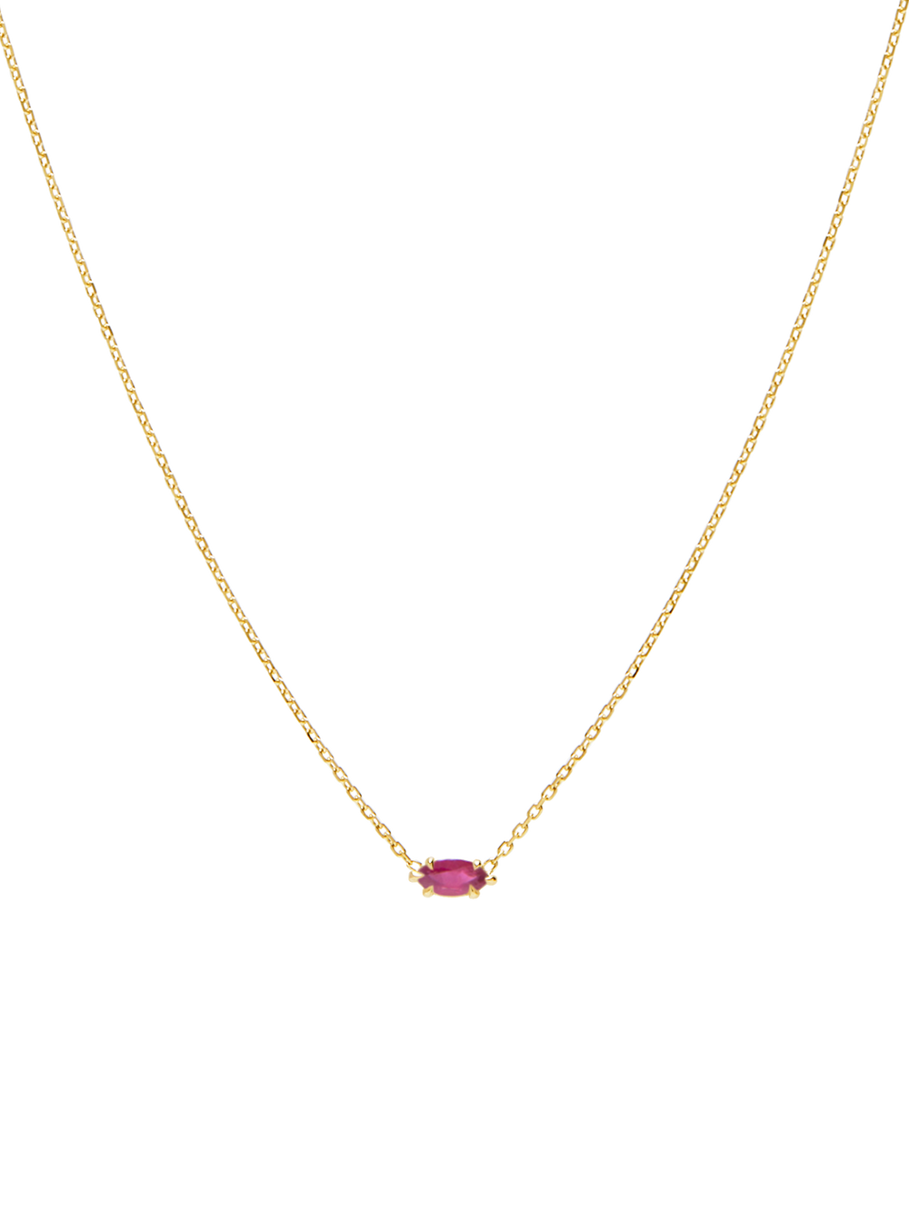 Birthstone Marquise Necklace - View 
