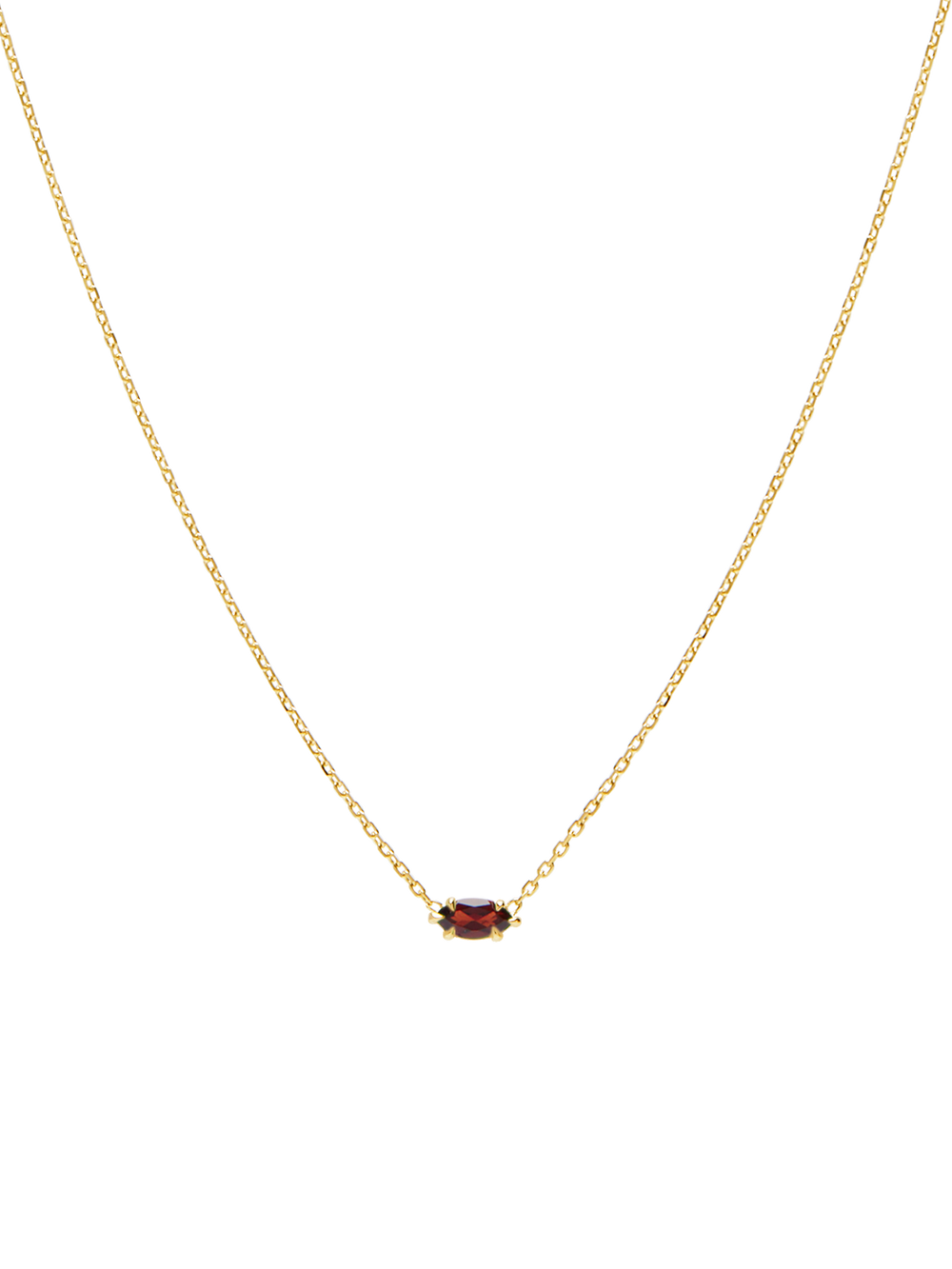 Birthstone Marquise Necklace - View 