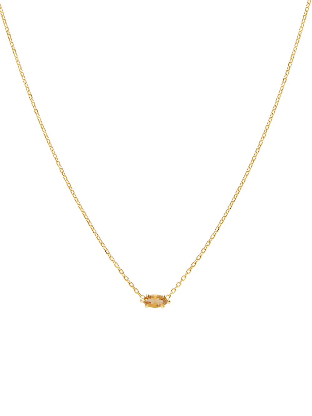Birthstone Marquise Necklace - View 
