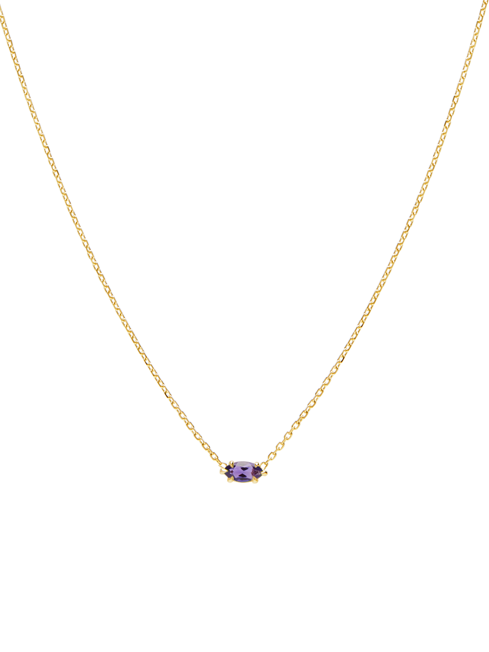 Birthstone Marquise Necklace - View 