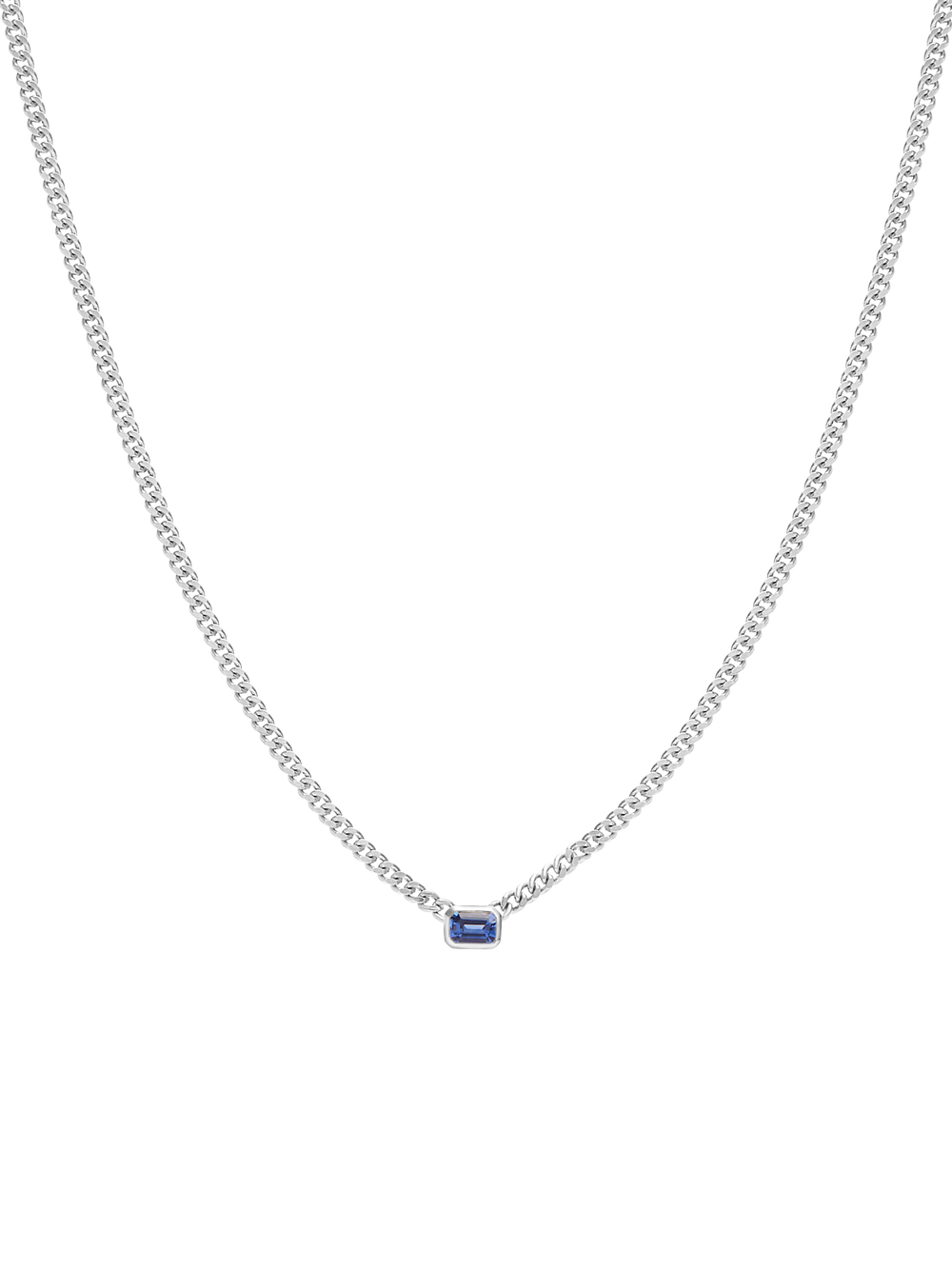 Emerald Curb Necklace - View 
