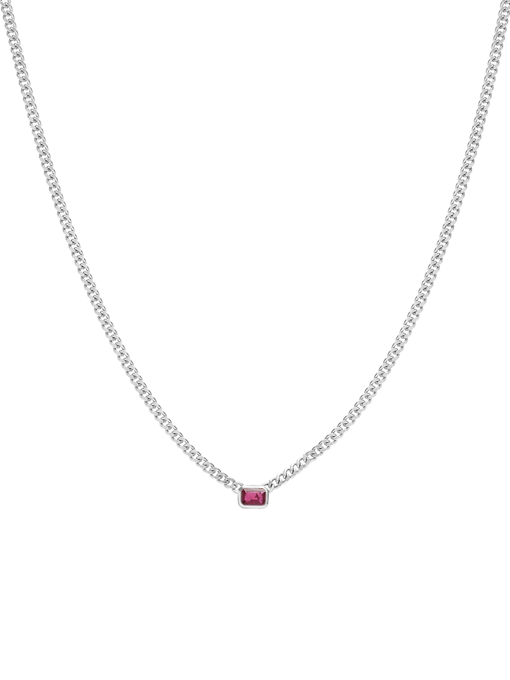 Emerald Curb Necklace - View 