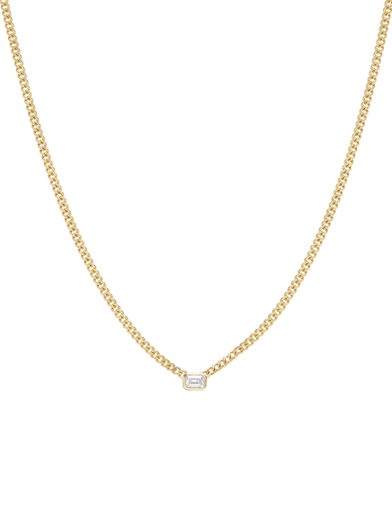 Emerald Curb Necklace