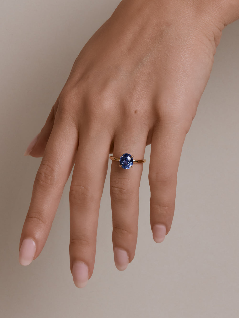 2.26ct Oval Sapphire Ceremonial Solitaire Ring - View 