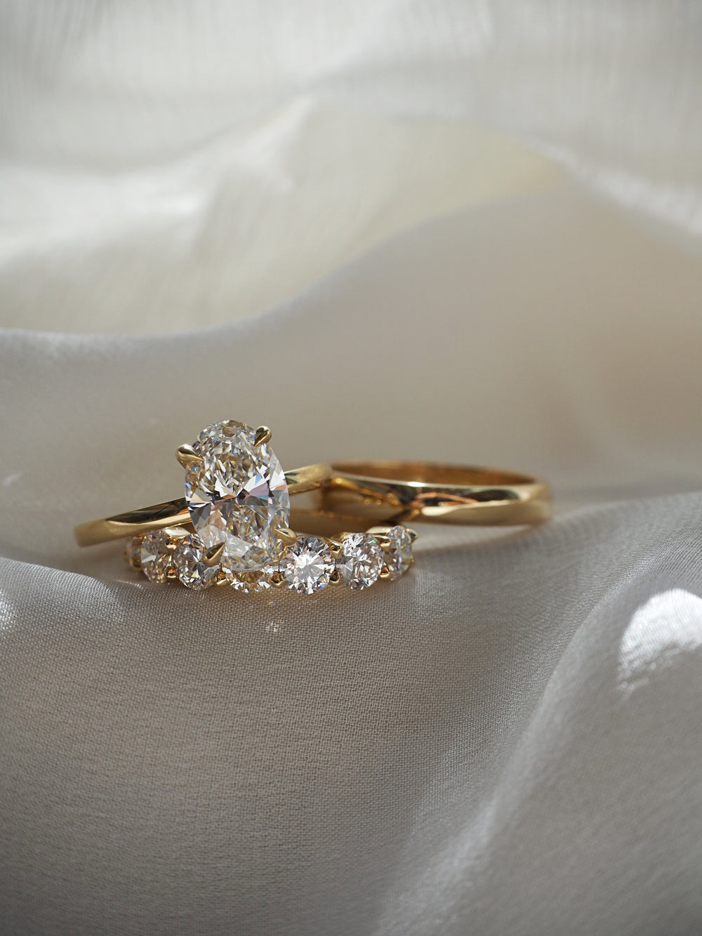 Oval Ceremonial Solitaire Ring - View 