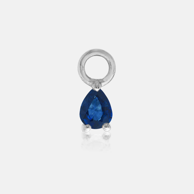 Sapphire Pear Charms