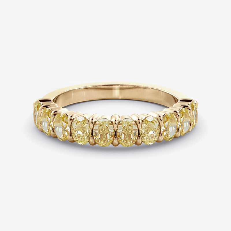 Yellow Diamond Cleo Ring