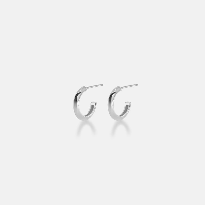 Petite Knife Edge Hoops