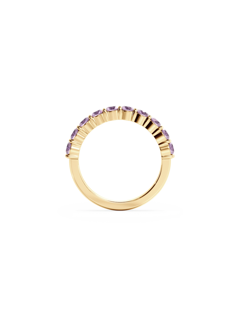 Sapphire Luna Ring