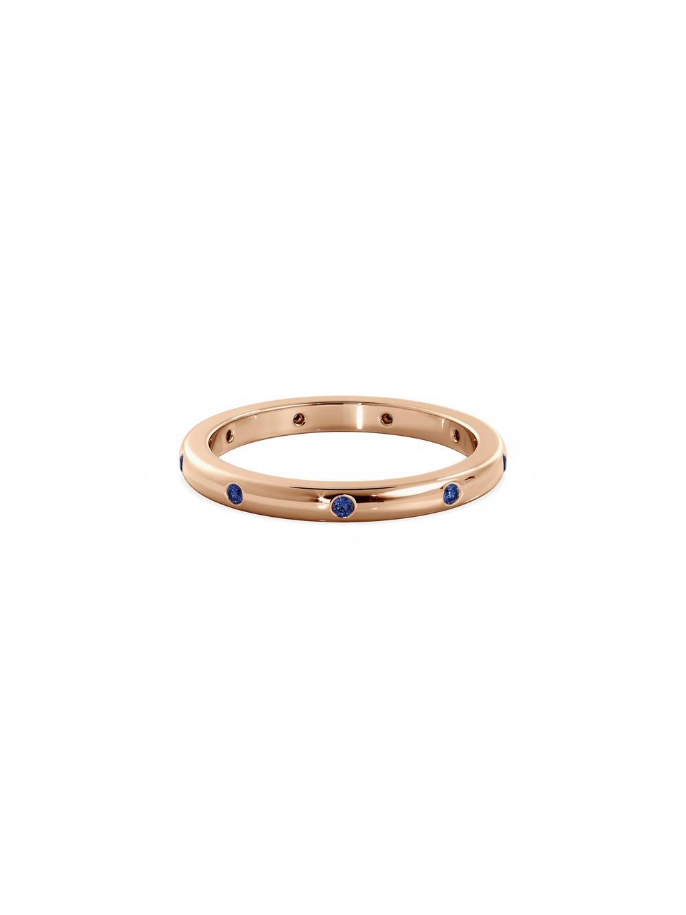 Sapphire Inlay Ring - View 