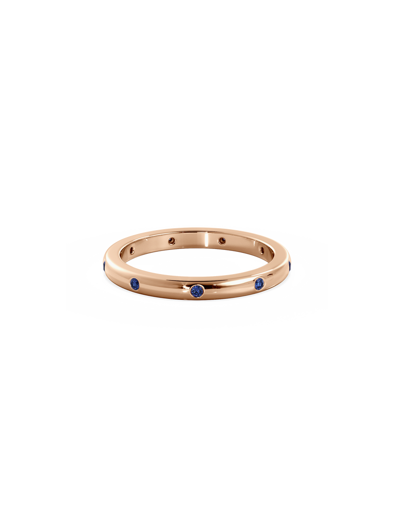 Sapphire Inlay Ring