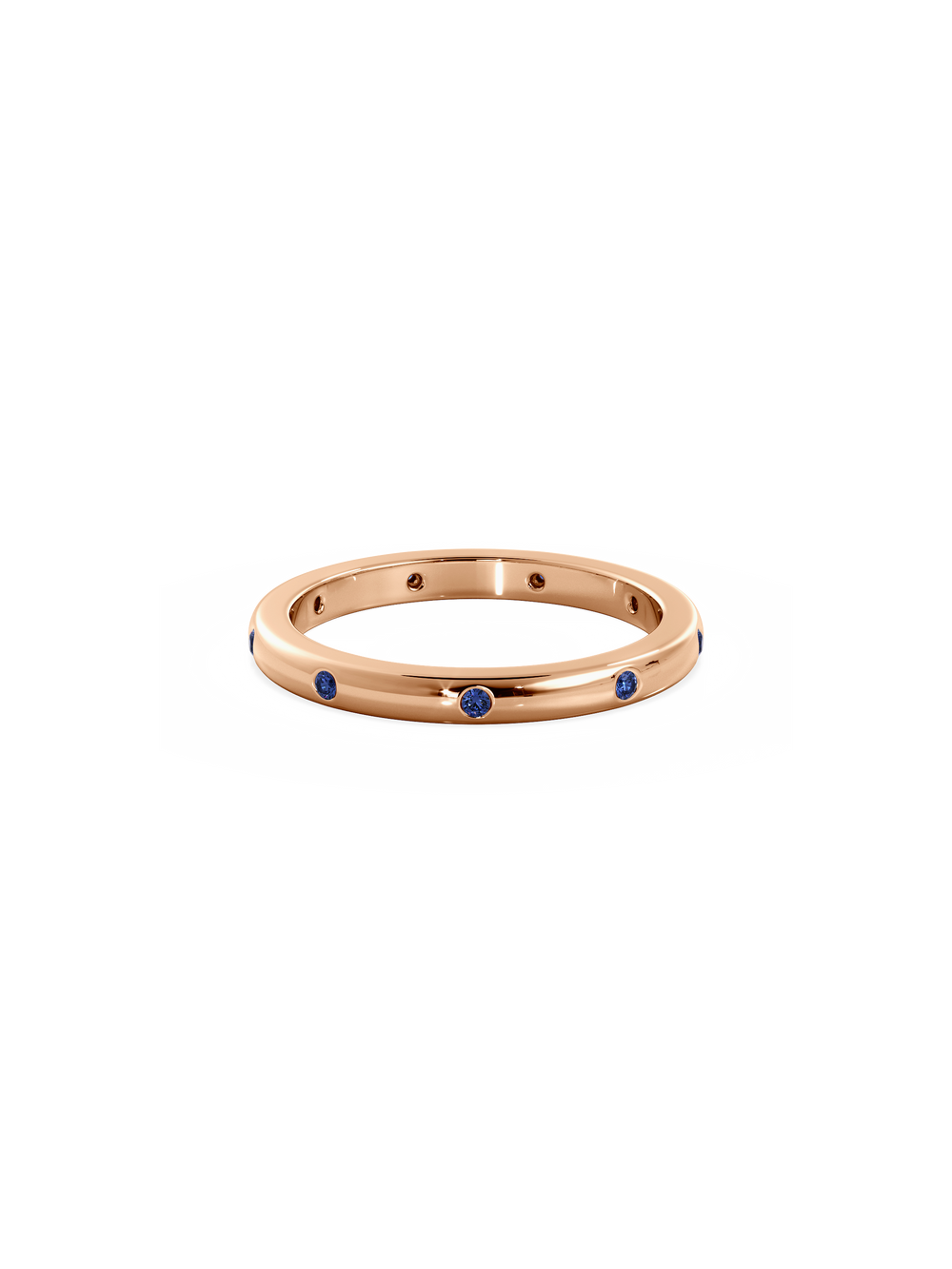 Sapphire Inlay Ring - View 