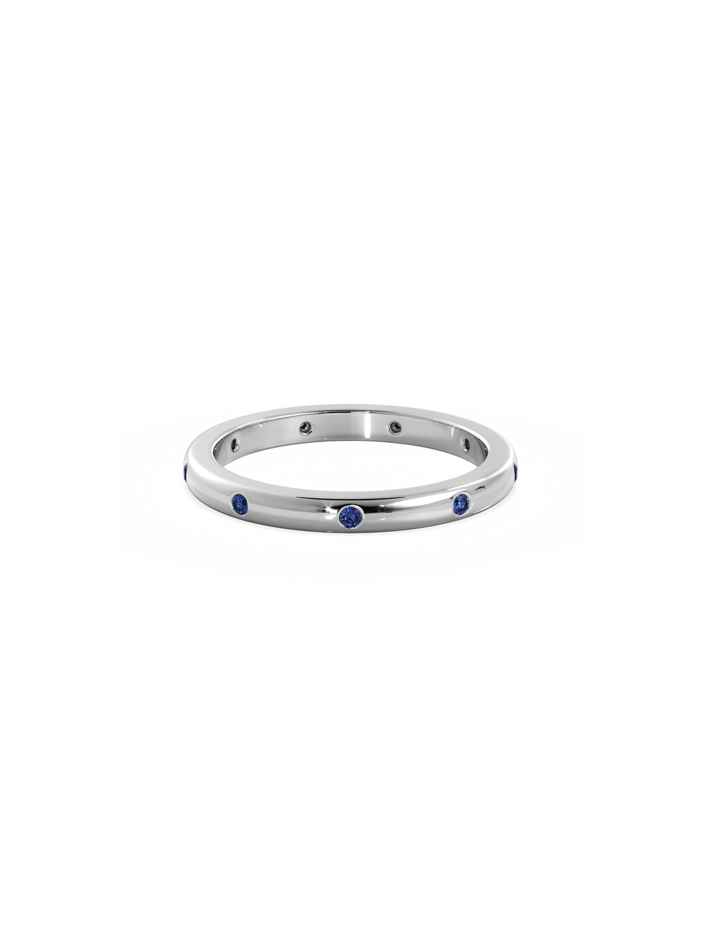Sapphire Inlay Ring - View 
