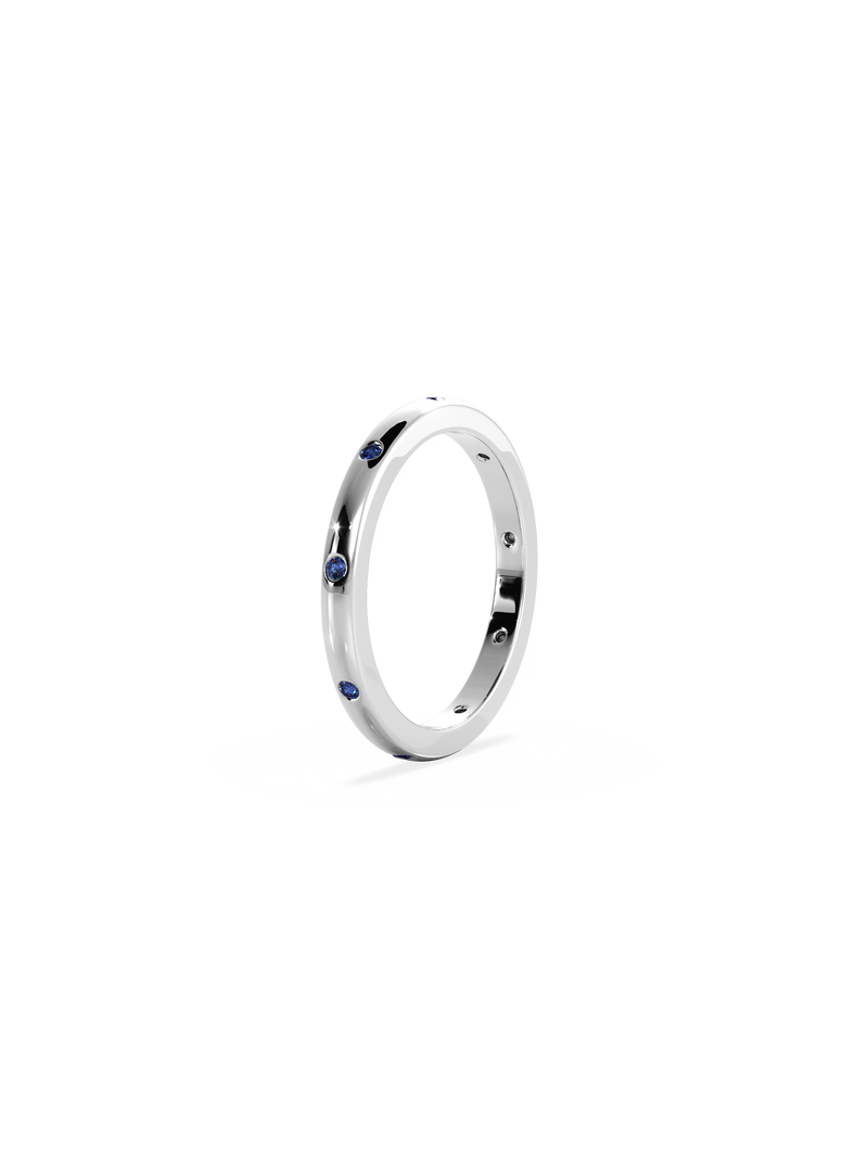 Sapphire Inlay Ring
