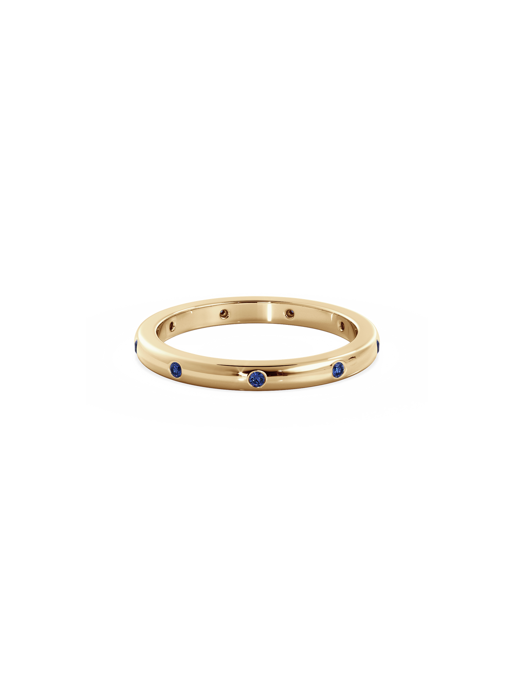 Sapphire Inlay Ring - View 