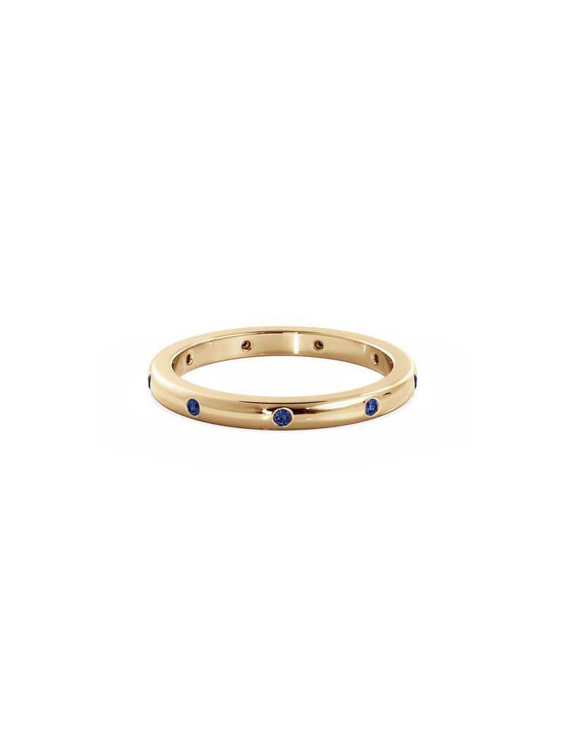 Sapphire Inlay Ring