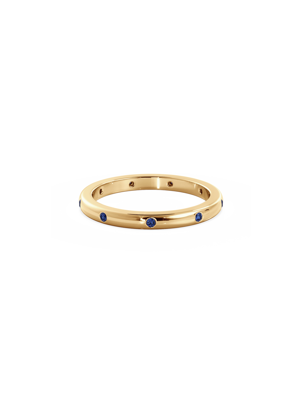 Sapphire Inlay Ring - View 