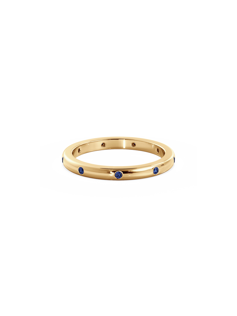 Sapphire Inlay Ring