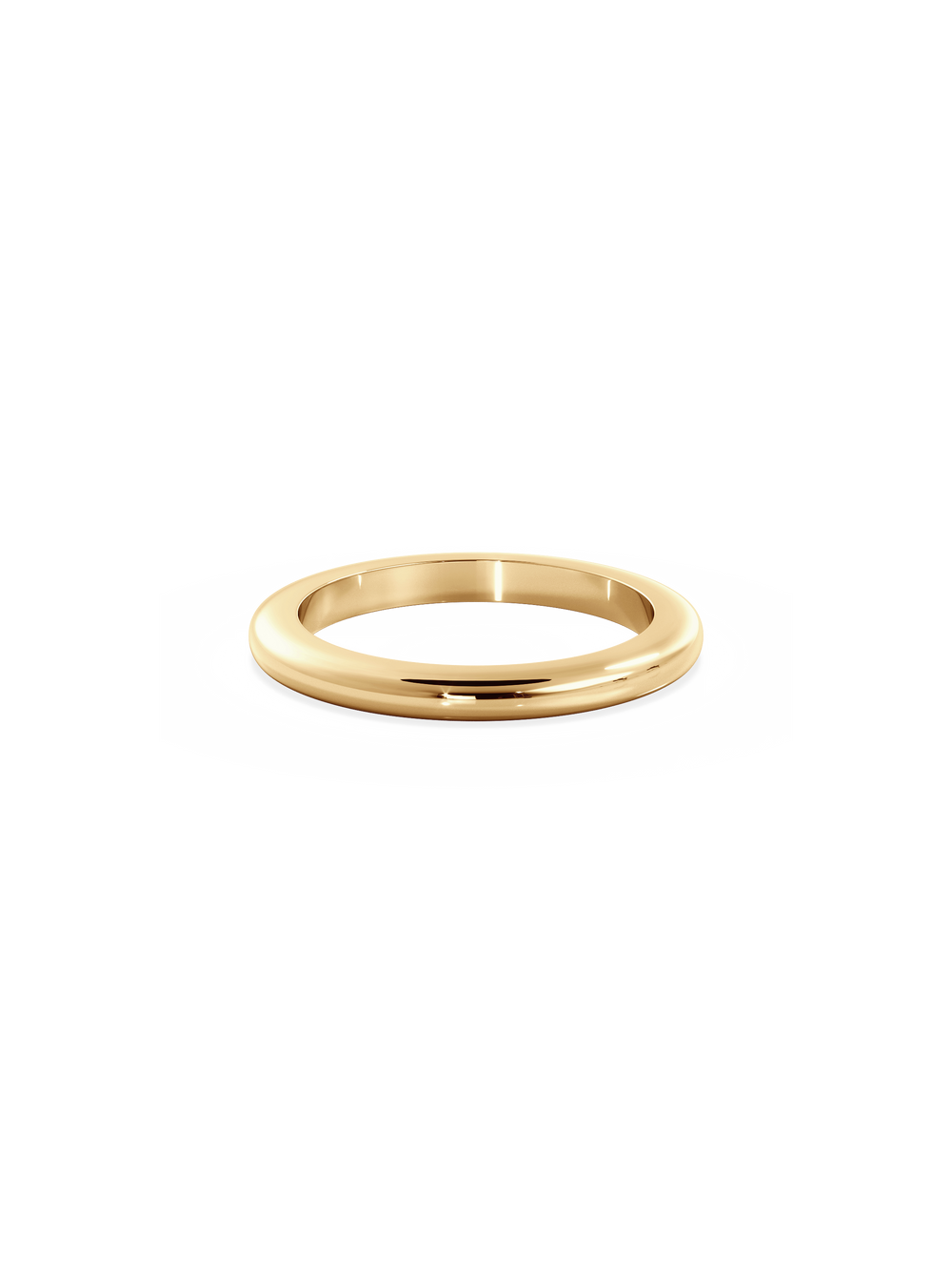 Half Round Signature Plain Ring - View 