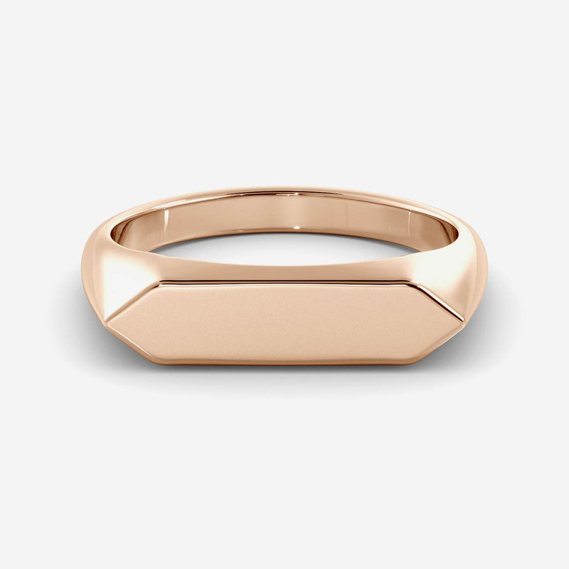 Slim Shield Signet Ring