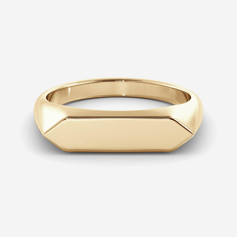 Signet Rings Shield Rinh Slim Shield Signet Ring – Louise Jean Jewellery