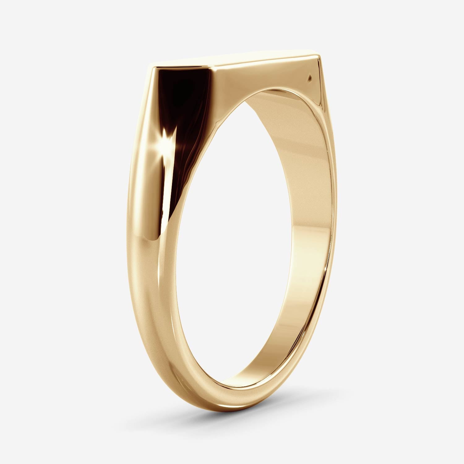 Slim Shield Signet Ring – Louise Jean Jewellery