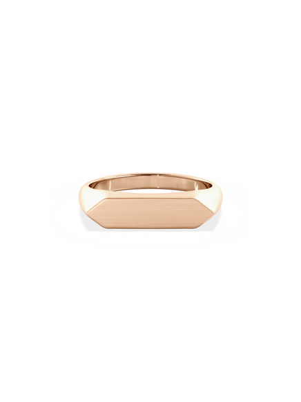 Slim Shield Signet Ring