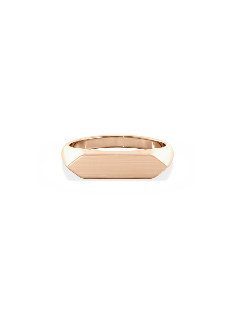 Slim Shield Signet Ring