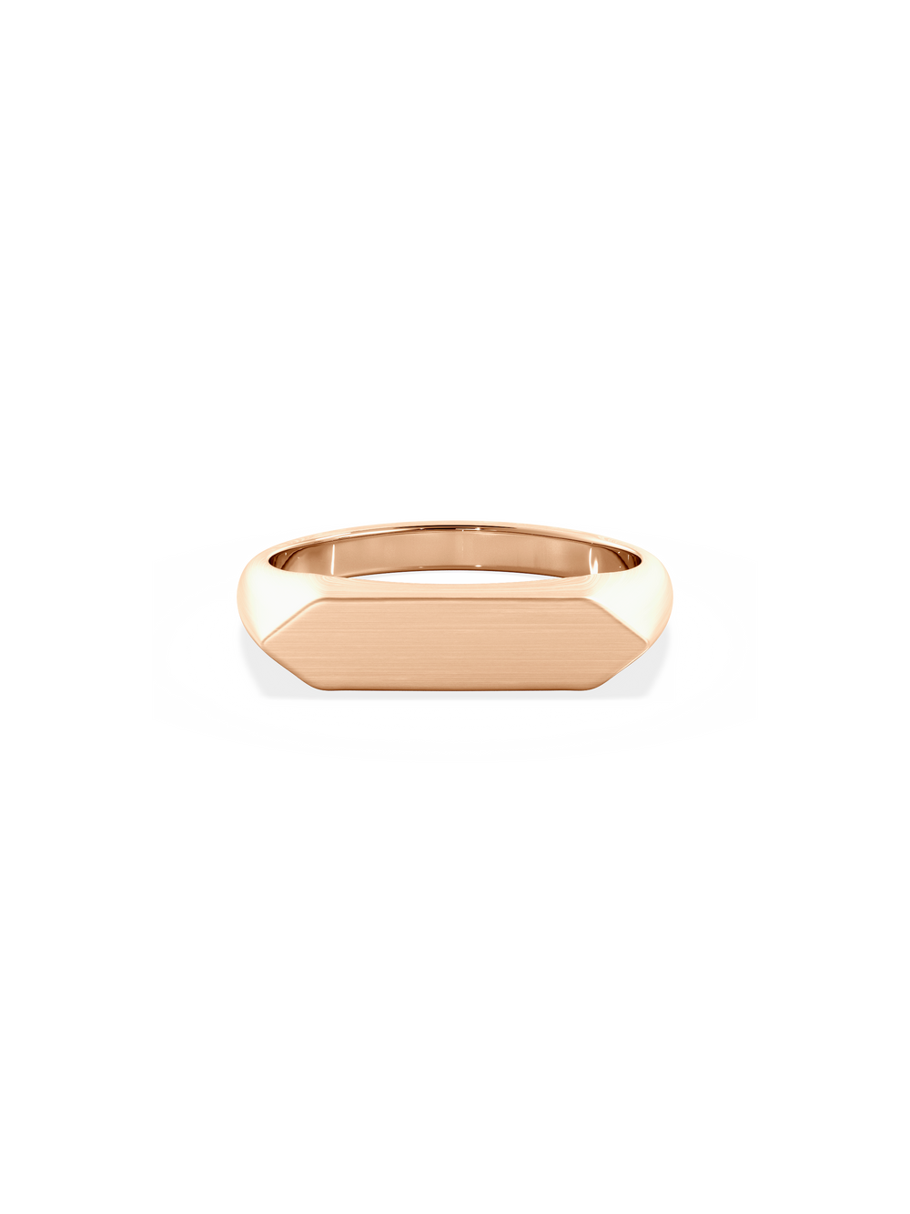 Slim Shield Signet Ring - View 