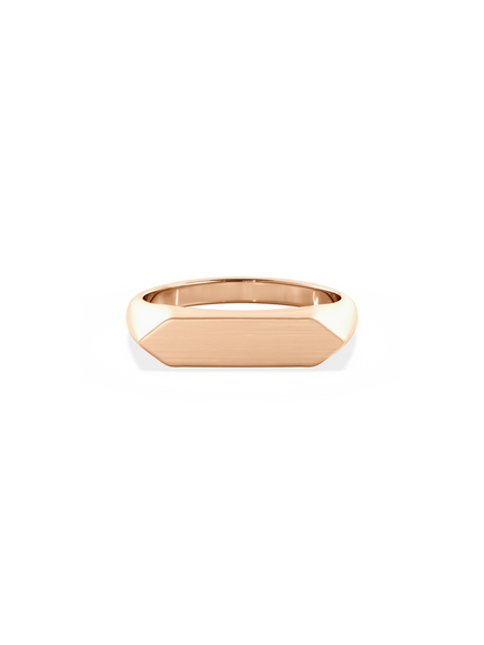 Slim Shield Signet Ring