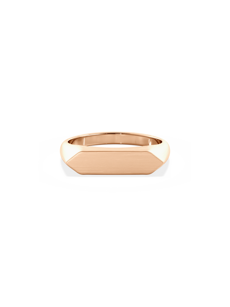 Slim Shield Signet Ring