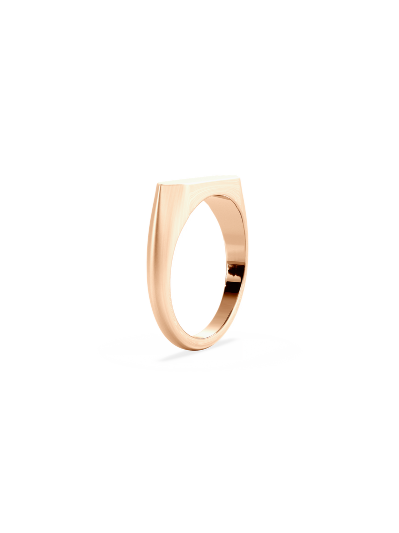 Slim Shield Signet Ring