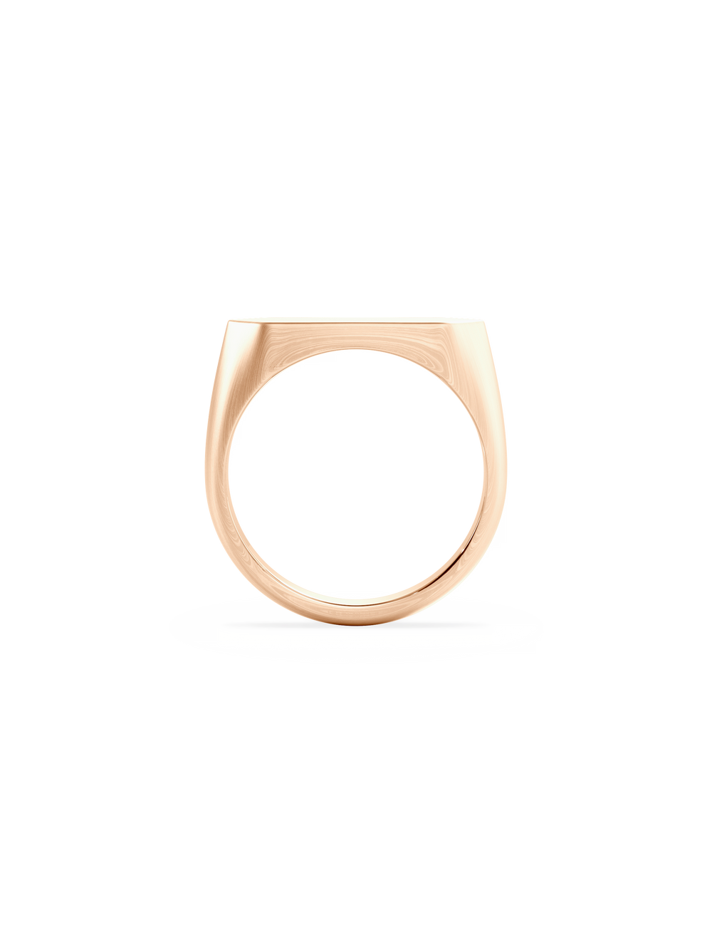 Slim Shield Signet Ring - View 