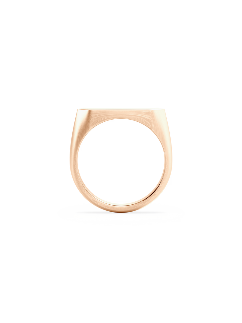 Slim Shield Signet Ring