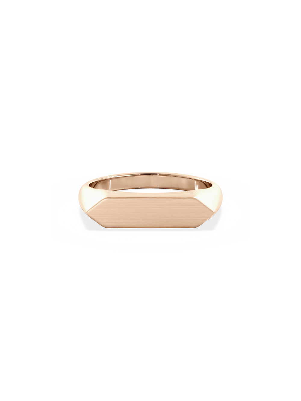 Slim Shield Signet Ring - View 