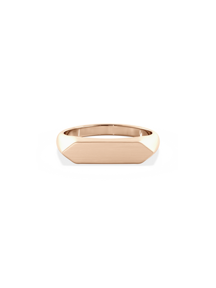 Slim Shield Signet Ring