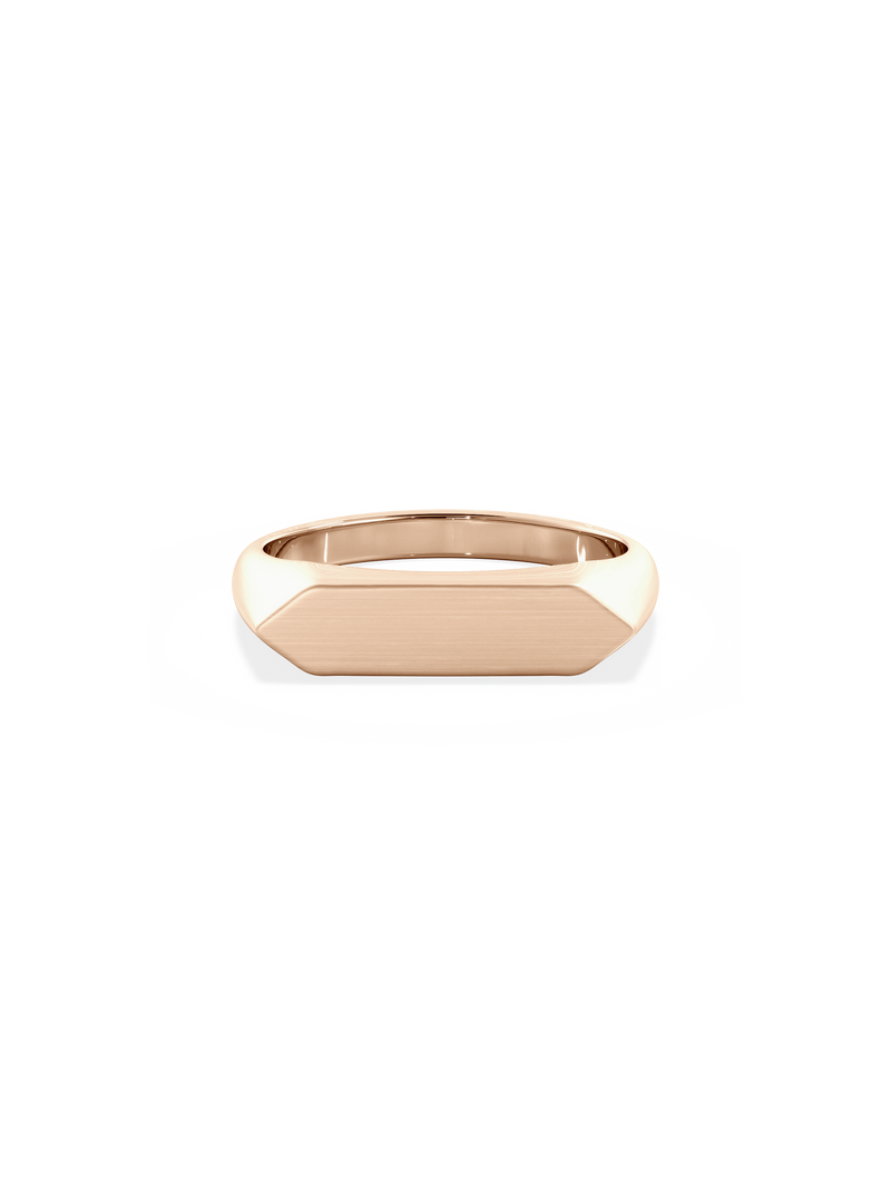 Slim Shield Signet Ring