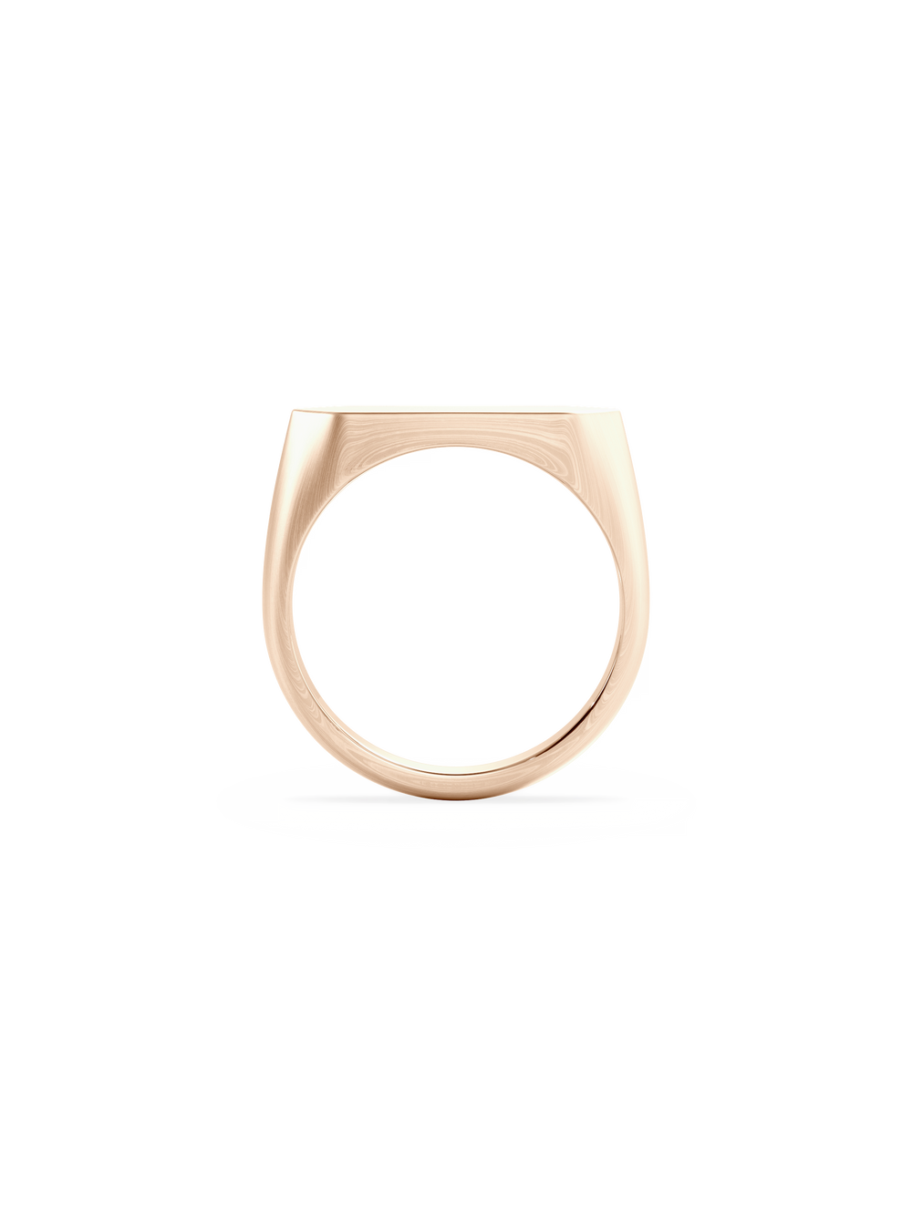 Slim Shield Signet Ring - View 