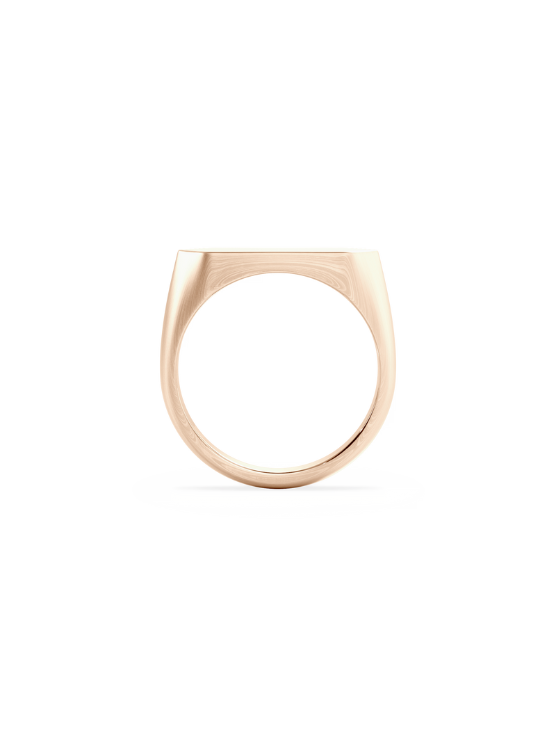 Slim Shield Signet Ring