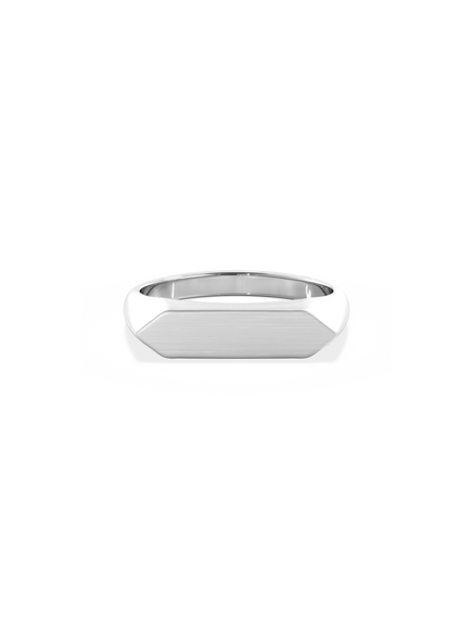 Slim Shield Signet Ring