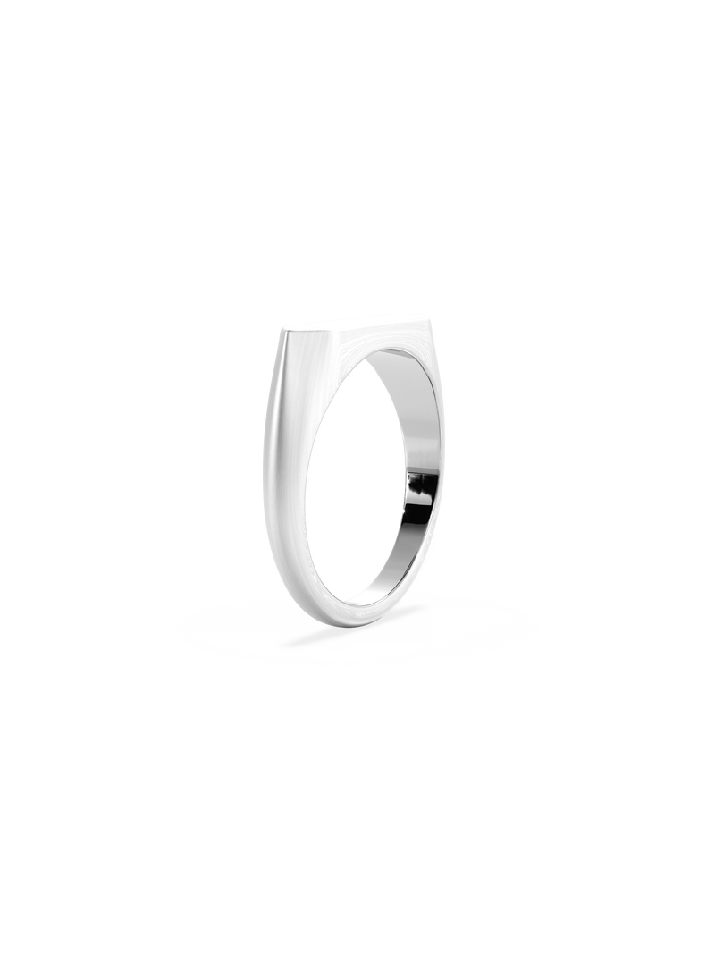 Slim Shield Signet Ring
