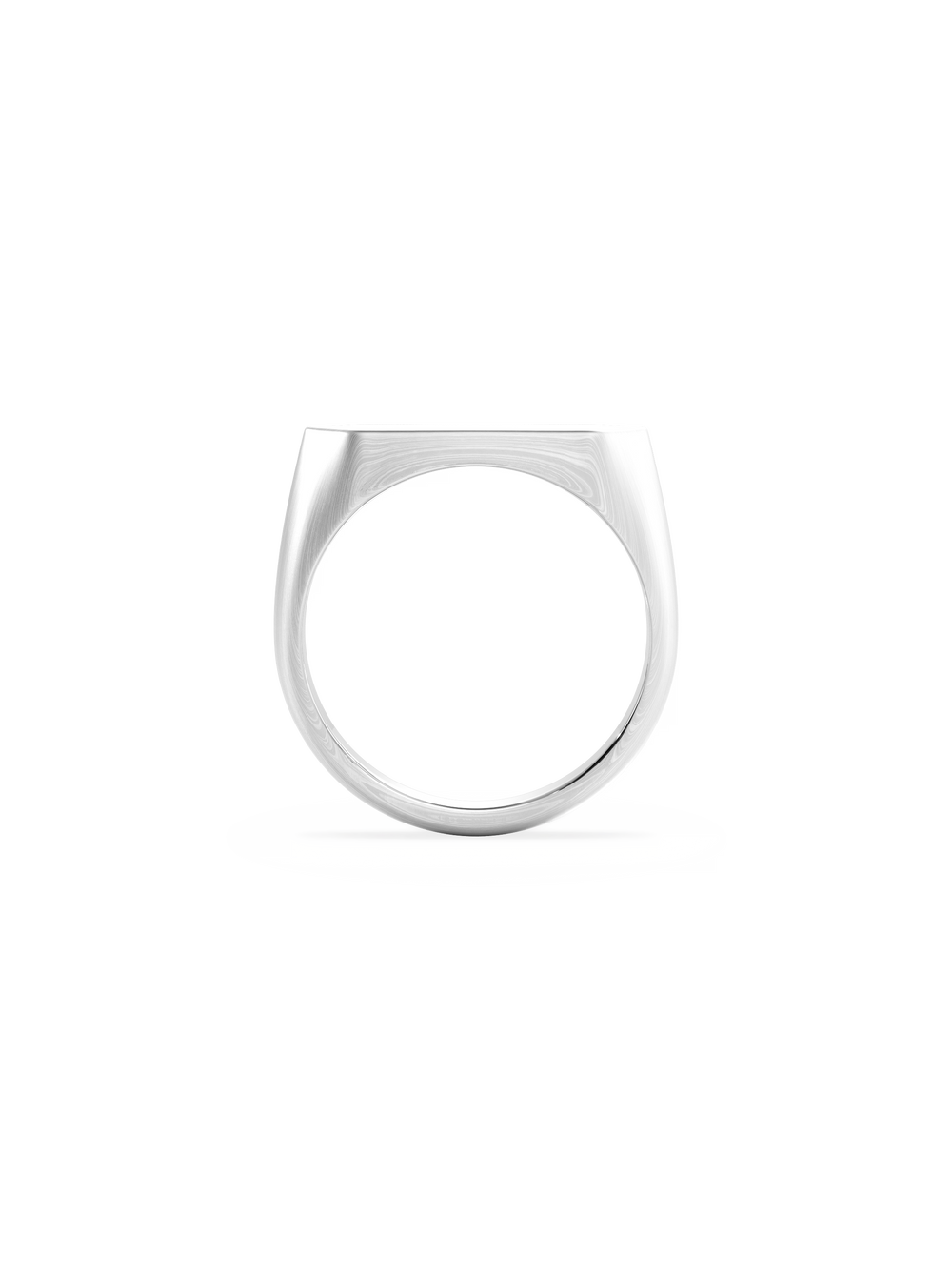 Slim Shield Signet Ring - View 
